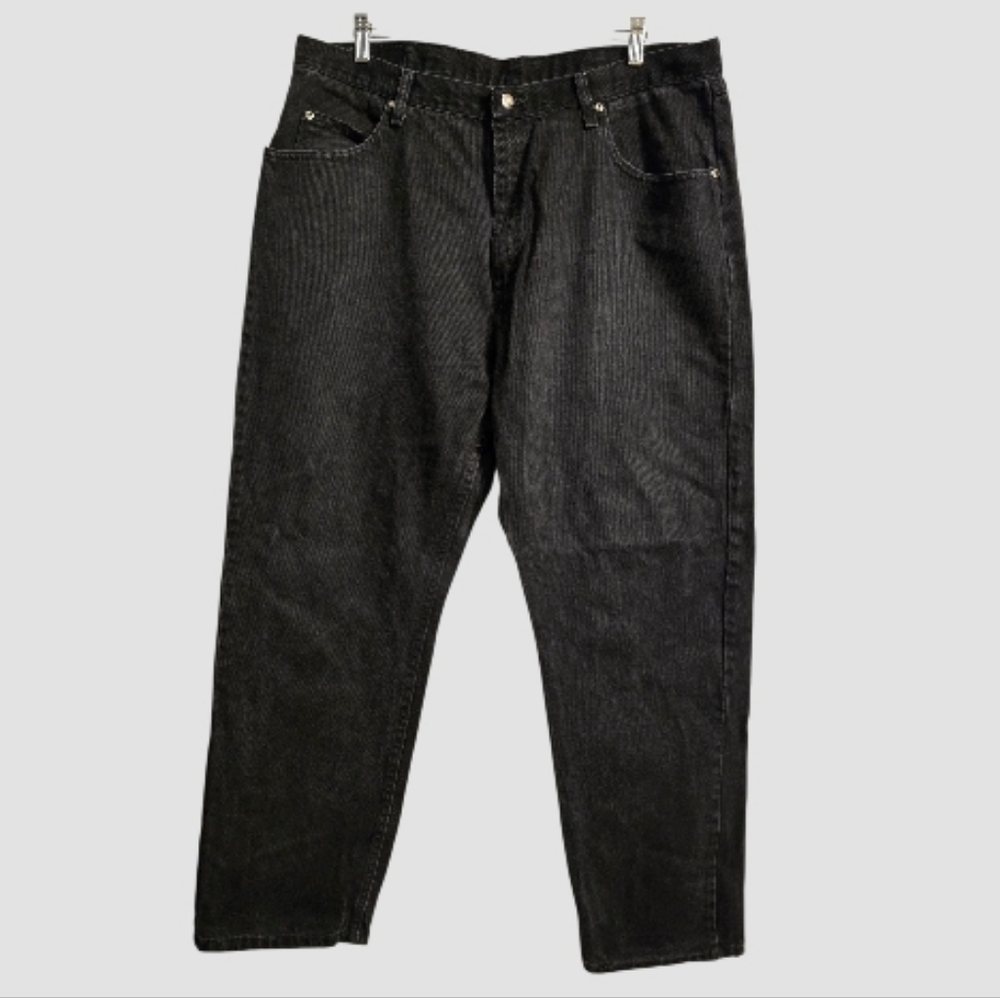 Wrangler Relaxed Fit Jeans Men's 40x32 Black Ranchwear Workwear Cowboy 97601CB